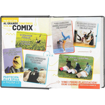 AGENDA COMIX 16 MESI mini nero Black&Silver - Giocattoli e Bambini - Toys Store8058263170970