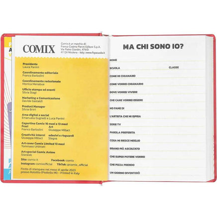 AGENDA COMIX mini 2024 16 MESI rosso Chi droppa - Giocattoli e Bambini - Toys Store8058263171021