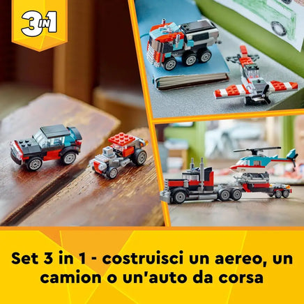Autocarro con elicottero LEGO Creator 31146