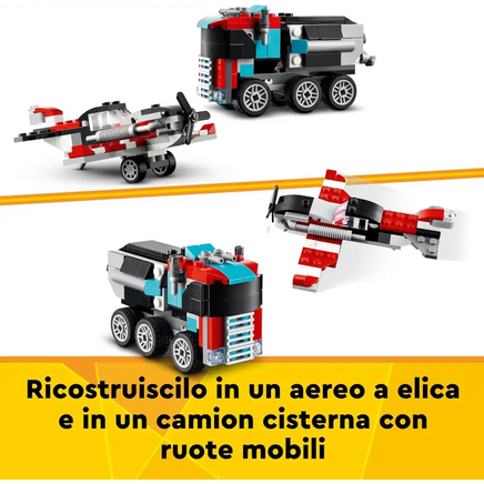 Autocarro con elicottero LEGO Creator 31146