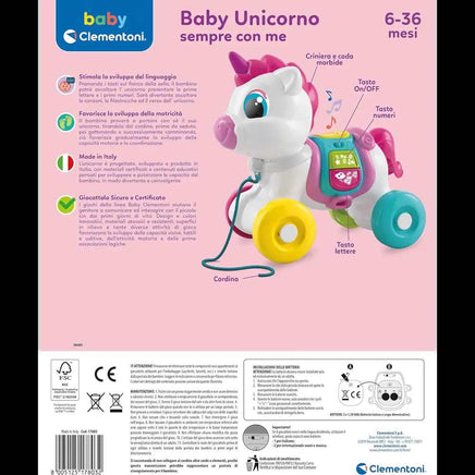 Baby Clementoni Unicorno Trainabile Interattivo - Giocattoli e Bambini - Toys Store8005125178032