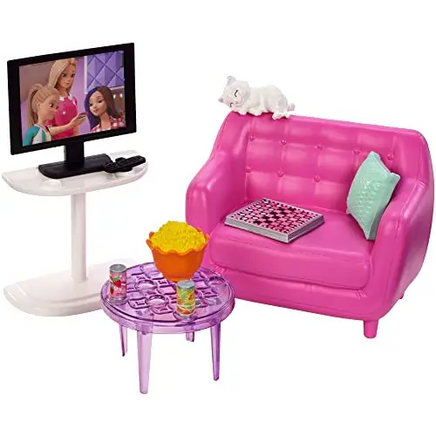 Barbie mini playset poltrona e TV
