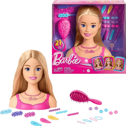 Barbie testa da acconciare con 20 accessori - Giocattoli e Bambini - Toys Store0194735125142