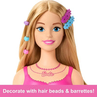 Barbie testa da acconciare con 20 accessori