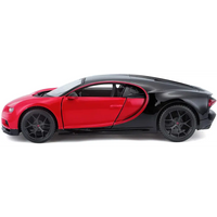 Bugatti Chiron modellino rosso e nero 1:24