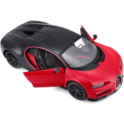 Bugatti Chiron modellino rosso e nero 1:24 - Giocattoli e Bambini - Toys Store090159315247