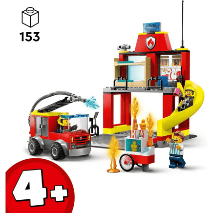 Caserma dei pompieri e autopompa LEGO City 60375 - Giocattoli e Bambini - Toys Store5702017416359