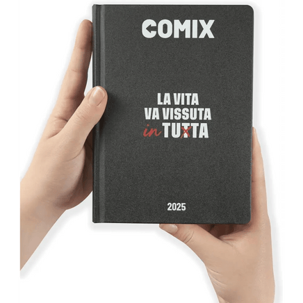 COMIX Agenda Diario 16 Mesi Scuola 2024 - 2025 Nero/Bianco - Giocattoli e Bambini - Toys Store8058263201346