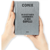 COMIX Agenda Diario Mignon Plus 16 Mesi Scuola 2024 - 2025 Grigio Nero - Giocattoli e Bambini - Toys Store8058263201629