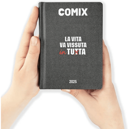 COMIX Agenda Diario Mignon Plus 16 Mesi Scuola 2024 - 2025 Nero/bianco - Giocattoli e Bambini - Toys Store8058263201605