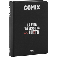 COMIX Agenda Diario Mini 16 Mesi Scuola 2024 - 2025 Nero/Bianco - Giocattoli e Bambini - Toys Store8058263201476