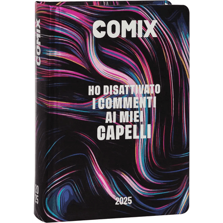 COMIX Agenda Diario Mini 16 Mesi Scuola 2024 - 2025 Nero/Multicolore - Giocattoli e Bambini - Toys Store8058263201582