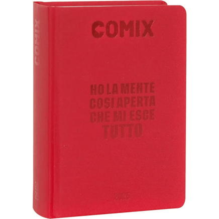 COMIX Agenda Diario Mini 16 Mesi Scuola 2024 - 2025 Rosso - Giocattoli e Bambini - Toys Store8058263201513