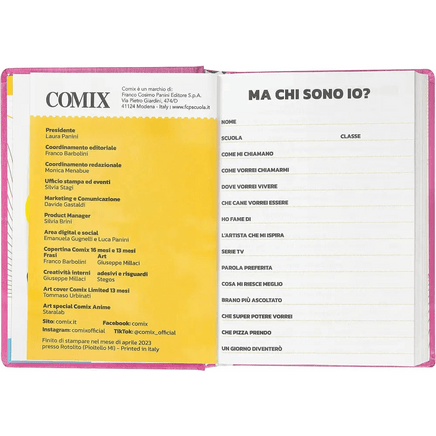 COMIX Standard Agenda 2023 - 24 rosa - Giocattoli e Bambini - Toys Store8058263170918