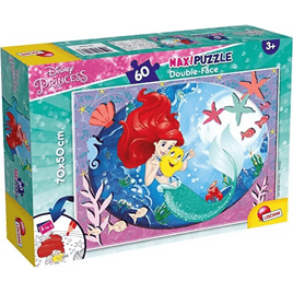 Disney Princess Sirenetta Maxi Puzzle Double Face 60 Pezzi - Giocattoli e Bambini - Toys Store8008324074167