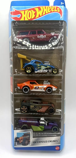 Hot Wheels 5 veicoli - HW Exposed Engines - Giocattoli e Bambini - Toys Store074299018060