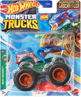 Hot Wheels Monster Trucks CageRattler Beast Bashers - Giocattoli e Bambini - Toys Store0887961765670