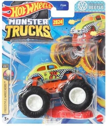 Hot Wheels Monster Trucks Volkswagen Beetle Freestyle Wreckers - Giocattoli e Bambini - Toys Store0887961765649