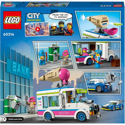 Lego City 60314 Furgone dei Gelati e inseguimento