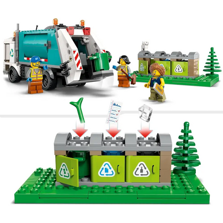 LEGO City 60386 Camion per il riciclaggio dei rifiuti