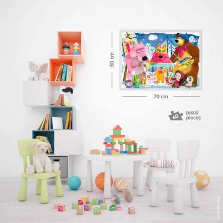 Masha e Orso Puzzle Maxi Floor 60 pezzi - Giocattoli e Bambini - Toys Store8008324092987