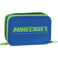 MINECRAFT Astuccio 3 Scomparti con cancelleria - Giocattoli e Bambini - Toys Store8058263169387