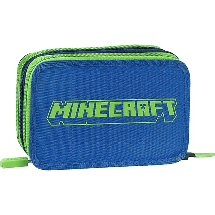 MINECRAFT Astuccio 3 Scomparti con cancelleria - Giocattoli e Bambini - Toys Store8058263169387