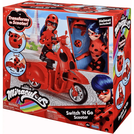 Miraculous Scooter Switch'n Go con bambola - Giocattoli e Bambini - Toys Store3701405809157