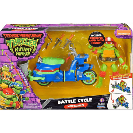 Mutant Mayhem Moto da battaglia con Raffaello - Giocattoli e Bambini - Toys Store0043377834328