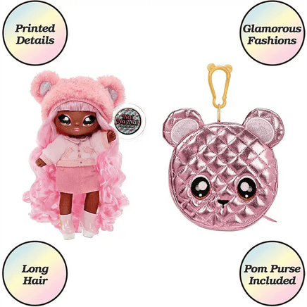 Na! Na! Na! Surprise Borsa Metallizzata Serie Glam Cali Grizzly - Giocattoli e Bambini - Toys Store035051575351