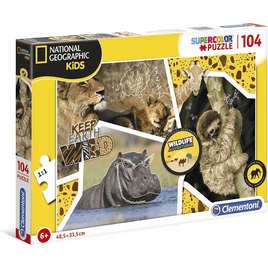 National Geographic Kids - Wildlife Adventurer puzzle 104 pezzi - Giocattoli e Bambini - Toys Store8005125271436