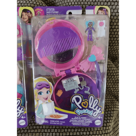 Polly Pocket cofanetto rosa Clip and Combo con pettine - Giocattoli e Bambini - Toys Store0887961930146