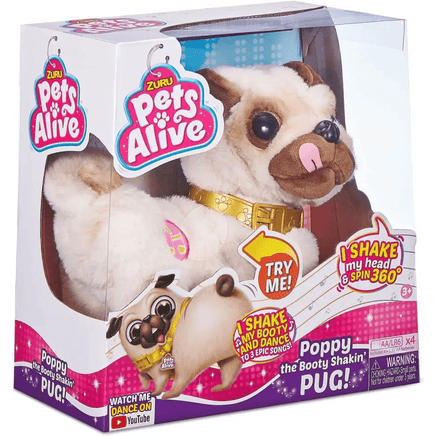 Poppy Cane Carlino Danzante Pets Alive - Giocattoli e Bambini - Toys Store4894680013452