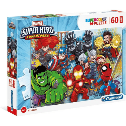 Puzzle Supercolor Marvel Super Hero 60 pezzi Maxi - Giocattoli e Bambini - Toys Store8005125264544