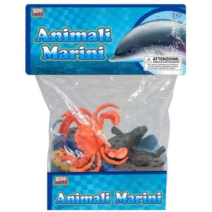 Busta 6 pezzi Animali Marini in plastica - Giocattoli e Bambini