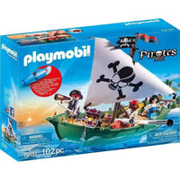Nave pirata con motore subacqueo Playmobil Pirates 70151 - Giocattoli e Bambini