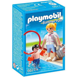 Playmobil 6677 - Bagnina con Bimbo e Braccioli - Giocattoli e Bambini